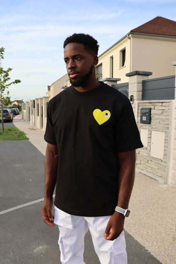 T-shirt & tee-shirt streetwear homme noir et jaune